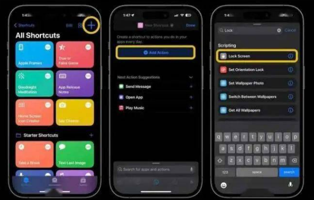 西陵苹果14锁屏维修店分享iPhone14升级iOS16.4后如何创建锁屏快捷方式 