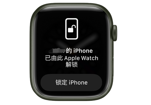 西陵苹果手机维修分享用 AppleWatch 解锁配备面容 ID 的 iPhone方法 