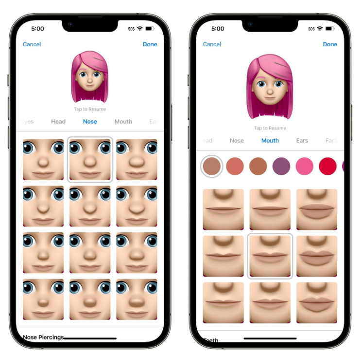西陵苹果手机维修分享​iOS 16中的拟我表情有了哪些变化和升级 