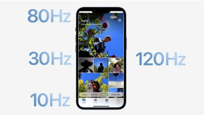 西陵苹果14维修分享iPhone 14有高刷吗 