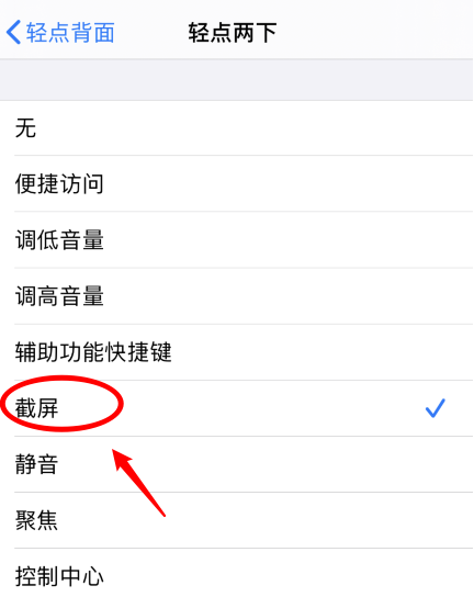 西陵苹果手机维修分享iPhone12如何启用双击截屏 